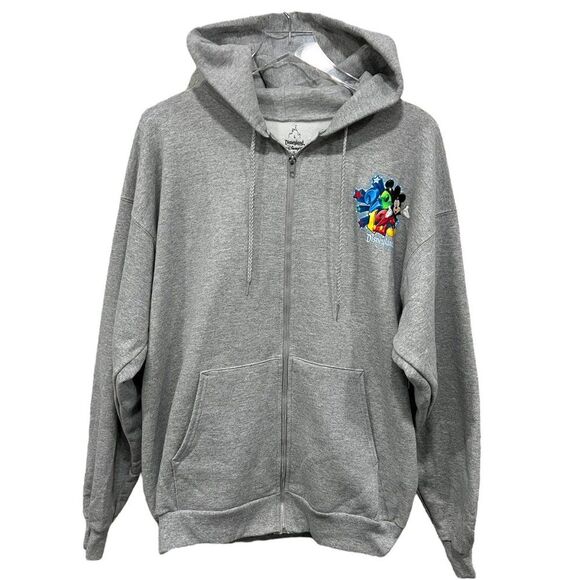 Disneyland Hoodie Full Zip Sweatshirt size L 2012 Mickey and Friends Jacket NWT - Picture 4 of 9